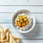 Atun al curry con arroz