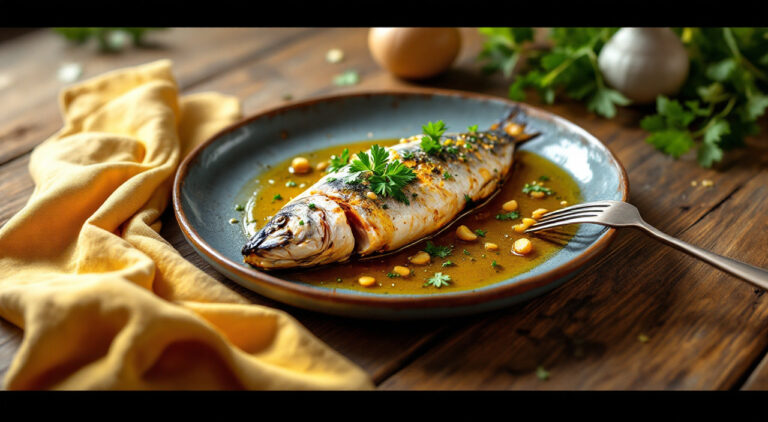 Caballa al horno