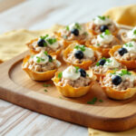 Canapés con mayonesa y atún