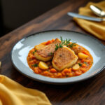 Carne con salsa de zanahoria