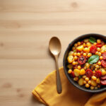 Cazuela de patatas con garbanzos y chorizo