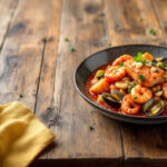 Cazuela de salmón guisado