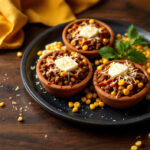 Cazuelitas de carne picada y maíz