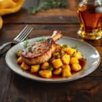 Chuletas de cerdo al horno con patatas