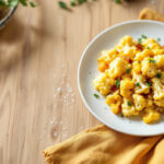 Coliflor con ajo y huevo