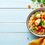 Conejo con arroz caldoso
