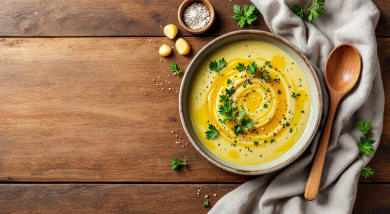 Crema de puerros