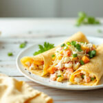 Crepes con cangrejo
