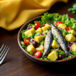 Ensalada de aguacate con sardina