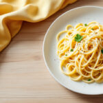 Espaguetis con nata