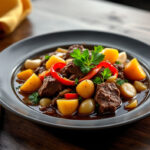 Estofado de papas con carne