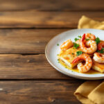 Filetes de lenguado con gambas