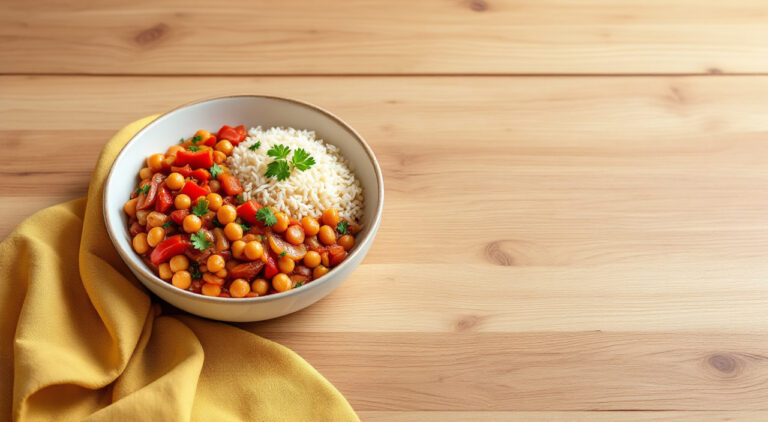 Garbanzos guisados con arroz