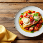 Gratinado de pescado mozzarella y jamón