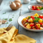 Guiso de patatas y puerros