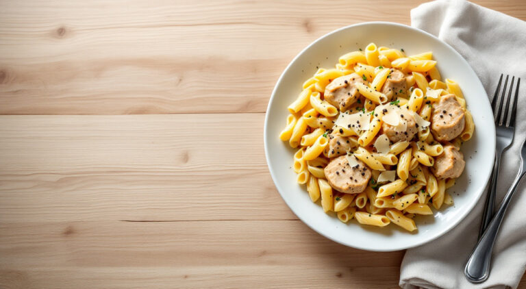 Macarrones con pollo