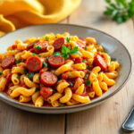 Macarrones en salsa americana