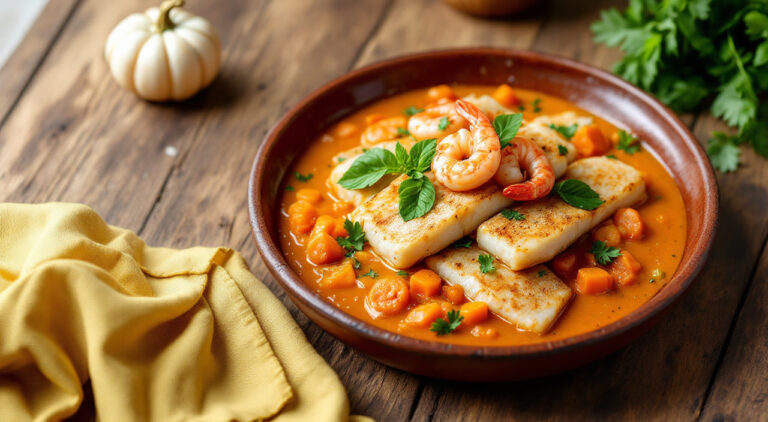 Merluza a la salsa de verduras
