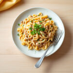 Pasta con salsa de paté