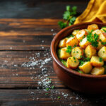 Patatas rebozadas en salsa verde