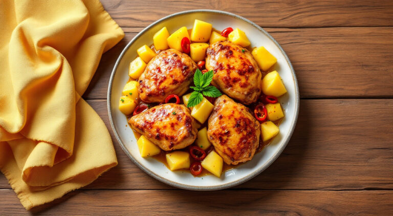 Pollo a la hawaiana