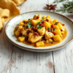 Pollo al curry con piña