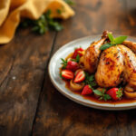 Pollo con fresas