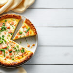 Quiche de salmón y puerros