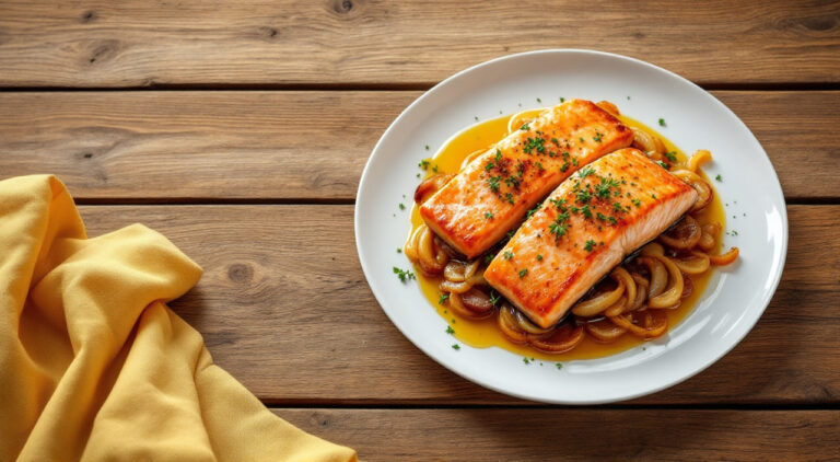 Salmón a la sidra