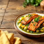 Salmón en salsa verde