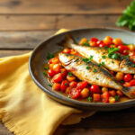 Sardinas al horno con tomate y oregano
