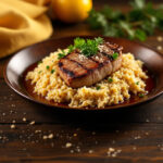 Solomillo de cerdo con arroz