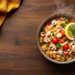 Sopa de atún y arroz