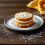Tarta de galletas con mermelada de naranja amarga