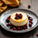 Tarta de queso con ciruelas pasas