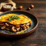 Tortilla de pollo y champiñones