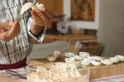 Preparación del relleno
